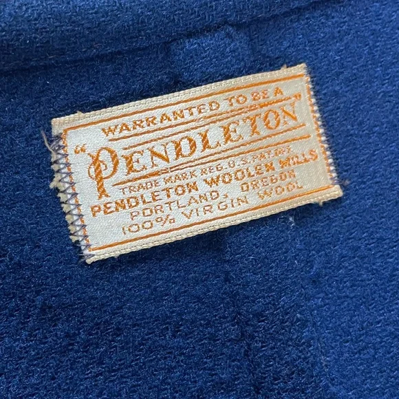 VTG Pendleton virgin wool wrap coat, large - Picture 2 of 14